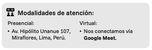 modalidades de atención
